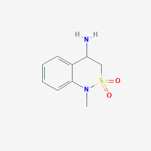 4-amino-1-methyl-3,4-dihydro-1H-2lambda6,1-benzothiazine-2,2-dione