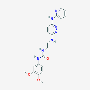 1-(3,4-Dimethoxyphenyl)-3-(2-((6-(pyridin-2-ylamino)pyridazin-3-yl)amino)ethyl)urea