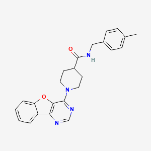 1-([1]benzofuro[3,2-d]pyrimidin-4-yl)-N-(4-methylbenzyl)piperidine-4-carboxamide
