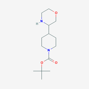 molecular formula C14H26N2O3 B2929821 tert-Butyl 4-morpholin-3-ylpiperidine-1-carboxylate CAS No. 1369138-78-2