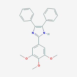 molecular formula C24H22N2O3 B292983 4,5-diphenyl-2-(3,4,5-trimethoxyphenyl)-1H-imidazole 
