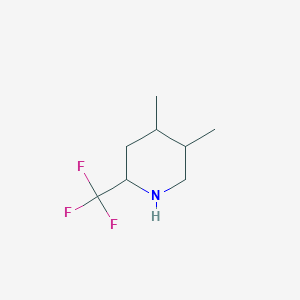 molecular formula C8H14F3N B2929963 4,5-Dimethyl-2-(trifluoromethyl)piperidine CAS No. 2169442-39-9