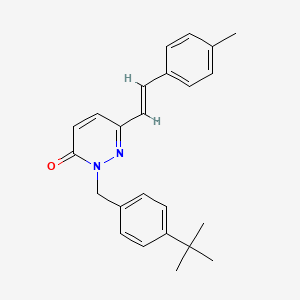 2-(4-(Tert-butyl)benzyl)-6-(4-methylstyryl)-3(2H)-pyridazinone
