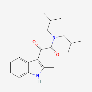 N,N-diisobutyl-2-(2-methyl-1H-indol-3-yl)-2-oxoacetamide