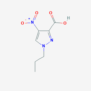 molecular formula C7H9N3O4 B2929983 4-Nitro-1-propyl-1H-pyrazole-3-carboxylic acid CAS No. 1006957-63-6