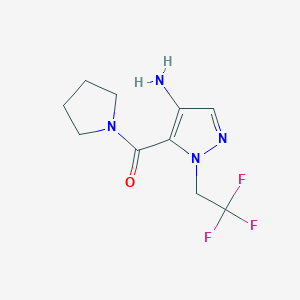 5-(Pyrrolidin-1-ylcarbonyl)-1-(2,2,2-trifluoroethyl)-1H-pyrazol-4-amine