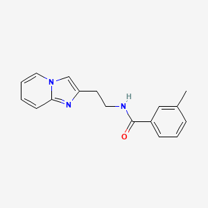 molecular formula C17H17N3O B2929992 N-(2-(imidazo[1,2-a]pyridin-2-yl)ethyl)-3-methylbenzamide CAS No. 868977-71-3