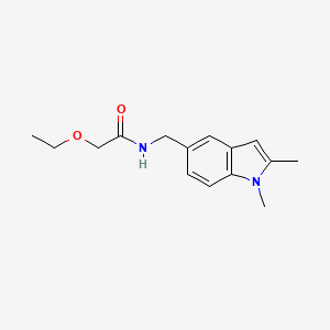 molecular formula C15H20N2O2 B2930025 N-[(1,2-dimethyl-1H-indol-5-yl)methyl]-2-ethoxyacetamide CAS No. 852137-10-1