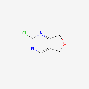 molecular formula C6H5ClN2O B2930026 2-Chloro-5,7-dihydrofuro[3,4-D]pyrimidine CAS No. 1233932-44-9