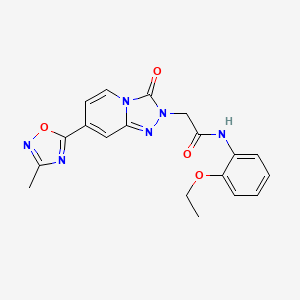 molecular formula C19H18N6O4 B2930070 N-(2-ethoxyphenyl)-2-[7-(3-methyl-1,2,4-oxadiazol-5-yl)-3-oxo-2H,3H-[1,2,4]triazolo[4,3-a]pyridin-2-yl]acetamide CAS No. 1396810-88-0