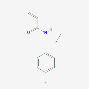 molecular formula C13H16FNO B2930113 N-[2-(4-Fluorophenyl)butan-2-yl]prop-2-enamide CAS No. 2361646-48-0