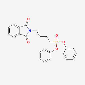 molecular formula C24H22NO5P B2930134 diphenyl [4-(1,3-dioxo-2,3-dihydro-1H-isoindol-2-yl)butyl]phosphonate CAS No. 866153-22-2
