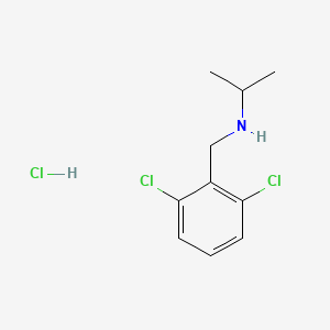 molecular formula C10H14Cl3N B2930147 [(2,6-Dichlorophenyl)methyl](propan-2-yl)amine hydrochloride CAS No. 1158588-90-9