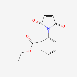 molecular formula C13H11NO4 B2930152 Ethyl 2-(2,5-dioxopyrrol-1-yl)benzoate CAS No. 120103-71-1