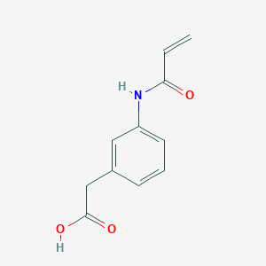molecular formula C11H11NO3 B2930153 2-[3-(Prop-2-enamido)phenyl]acetic acid CAS No. 1485512-21-7