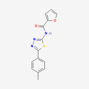 molecular formula C14H11N3O2S B2930163 n-[5-(4-methylphenyl)-1,3,4-thiadiazol-2-yl]furan-2-carboxamide CAS No. 297763-55-4