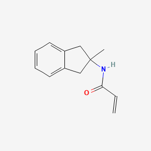 molecular formula C13H15NO B2930186 N-(2-Methyl-1,3-dihydroinden-2-yl)prop-2-enamide CAS No. 2305281-72-3