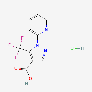 1-(pyridin-2-yl)-5-(trifluoromethyl)-1H-pyrazole-4-carboxylic acid hydrochloride