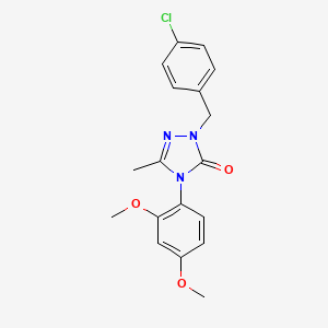 2-(4-chlorobenzyl)-4-(2,4-dimethoxyphenyl)-5-methyl-2,4-dihydro-3H-1,2,4-triazol-3-one
