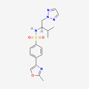 N-(3-methyl-1-(2H-1,2,3-triazol-2-yl)butan-2-yl)-4-(2-methyloxazol-4-yl)benzenesulfonamide