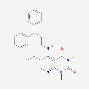 5-((3,3-diphenylpropyl)amino)-6-ethyl-1,3-dimethylpyrido[2,3-d]pyrimidine-2,4(1H,3H)-dione