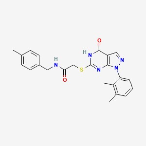 2-((1-(2,3-dimethylphenyl)-4-hydroxy-1H-pyrazolo[3,4-d]pyrimidin-6-yl)thio)-N-(4-methylbenzyl)acetamide