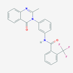 N-(3-(2-methyl-4-oxoquinazolin-3(4H)-yl)phenyl)-2-(trifluoromethyl)benzamide