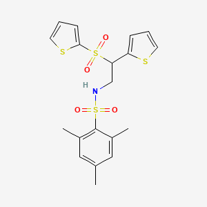 2,4,6-trimethyl-N-[2-(2-thienyl)-2-(2-thienylsulfonyl)ethyl]benzenesulfonamide