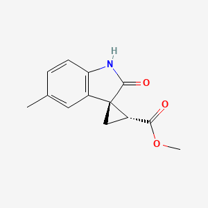(1R,2R)-methyl 5-methyl-2-oxospiro[cyclopropane-1,3-indoline]-2-carboxylate