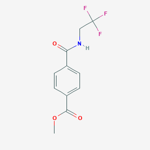 molecular formula C11H10F3NO3 B2930290 Methyl 4-[(2,2,2-trifluoroethyl)carbamoyl]benzoate CAS No. 1625826-16-5