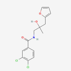 3,4-dichloro-N-(3-(furan-2-yl)-2-hydroxy-2-methylpropyl)benzamide
