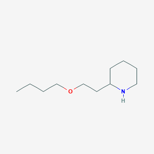 molecular formula C11H23NO B2930293 2-(2-Butoxyethyl)piperidine CAS No. 865075-22-5