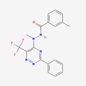 N',3-dimethyl-N'-[3-phenyl-6-(trifluoromethyl)-1,2,4-triazin-5-yl]benzenecarbohydrazide