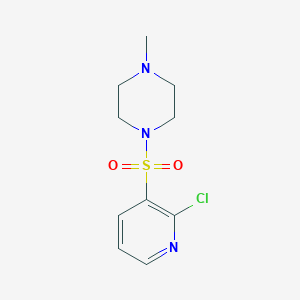 molecular formula C10H14ClN3O2S B2930339 1-[(2-Chloropyridin-3-yl)sulfonyl]-4-methylpiperazine CAS No. 60597-73-1