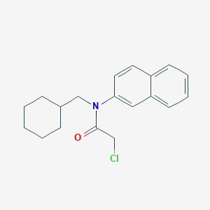 molecular formula C19H22ClNO B2930346 2-Chloro-N-(cyclohexylmethyl)-N-(naphthalen-2-YL)acetamide CAS No. 1397200-07-5