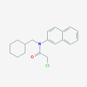 molecular formula C19H22ClNO B2930346 2-Chloro-N-(cyclohexylmethyl)-N-naphthalen-2-ylacetamide CAS No. 1397200-07-5