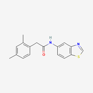 molecular formula C17H16N2OS B2930362 N-(benzo[d]thiazol-5-yl)-2-(2,4-dimethylphenyl)acetamide CAS No. 941877-70-9