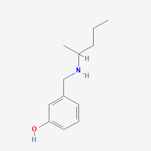 molecular formula C12H19NO B2930381 3-{[(Pentan-2-yl)amino]methyl}phenol CAS No. 1019473-29-0
