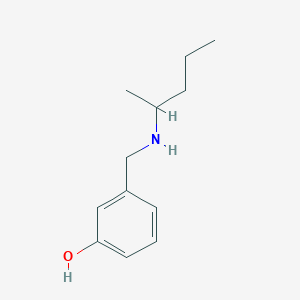 B2930381 3-[(Pentan-2-ylamino)methyl]phenol CAS No. 1019473-29-0