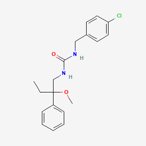 B2930388 1-(4-Chlorobenzyl)-3-(2-methoxy-2-phenylbutyl)urea CAS No. 1797887-28-5