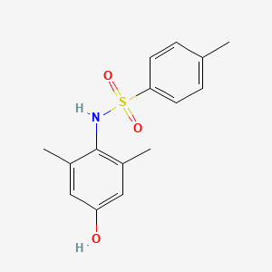 molecular formula C15H17NO3S B2930401 N-(4-hydroxy-2,6-dimethylphenyl)-4-methylbenzenesulfonamide CAS No. 14034-16-3