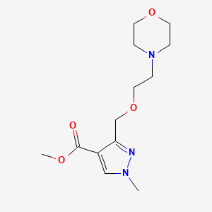 molecular formula C13H21N3O4 B2930426 Methyl 1-methyl-3-(2-morpholin-4-ylethoxymethyl)pyrazole-4-carboxylate CAS No. 1975119-01-7