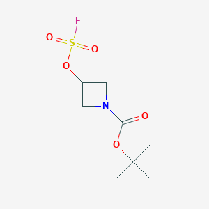 molecular formula C8H14FNO5S B2930459 Tert-butyl 3-fluorosulfonyloxyazetidine-1-carboxylate CAS No. 2551117-05-4
