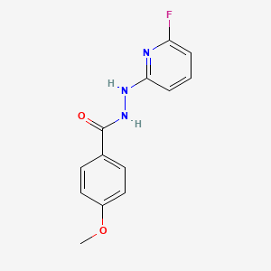 molecular formula C13H12FN3O2 B2930579 N'-(6-fluoropyridin-2-yl)-4-methoxybenzohydrazide CAS No. 338780-90-8
