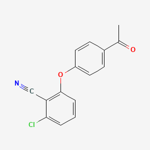 2-(4-Acetylphenoxy)-6-chlorobenzonitrile