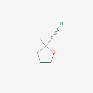 molecular formula C7H10O B2930652 2-Ethynyl-2-methyloxolane CAS No. 89897-77-8