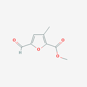 molecular formula C8H8O4 B2930674 Methyl 5-formyl-3-methylfuran-2-carboxylate CAS No. 1245507-43-0