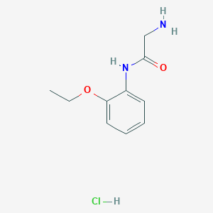 molecular formula C10H15ClN2O2 B2930729 N1-(2-Ethoxyphenyl)glycinamide hydrochloride CAS No. 1989628-66-1