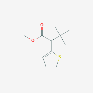 molecular formula C11H16O2S B2930746 Methyl 3,3-dimethyl-2-thiophen-2-ylbutanoate CAS No. 2107607-67-8