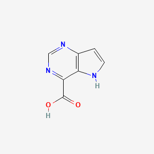 molecular formula C7H5N3O2 B2930747 5H-pyrrolo[3,2-d]pyrimidine-4-carboxylic acid CAS No. 1029144-15-7